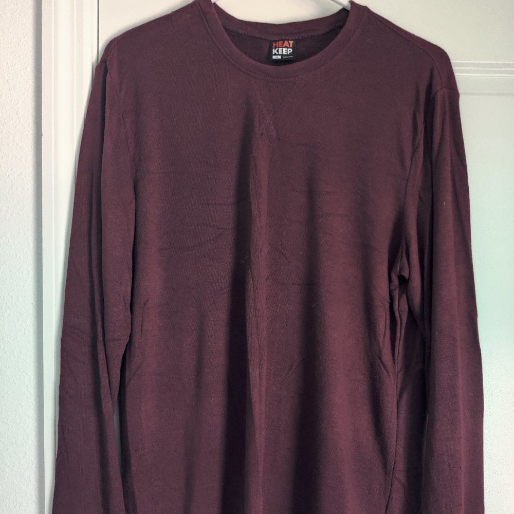 Maroon HEAT KEEP sweater